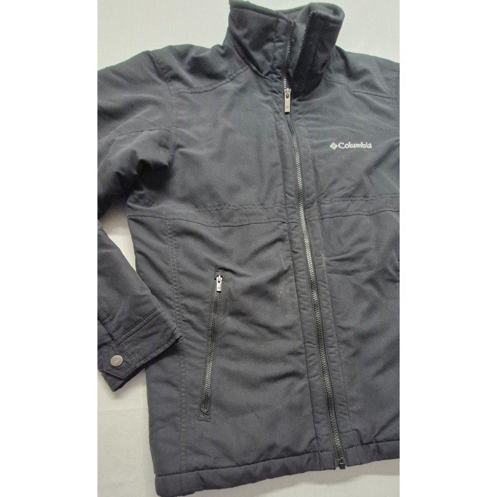 Columbia men's black  Northern Voyage Jacket full‎ zip/pockets/fleece lined SM - Picture 3 of 15